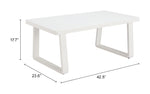 Mesa de Centro Exterior Welt - Blanco