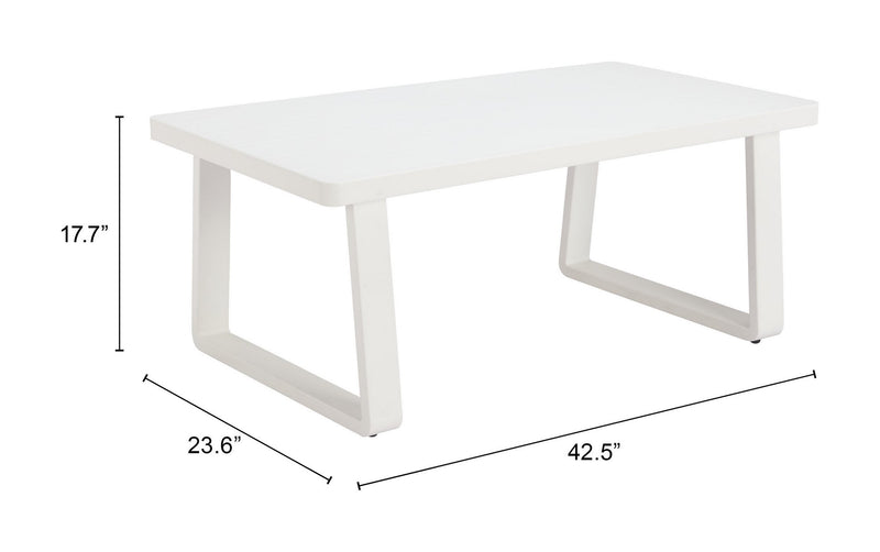 Mesa de Centro Exterior Welt - Blanco