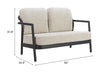 Love Seat Exterior Rein - Negro