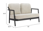 Love Seat Exterior Rein - Negro