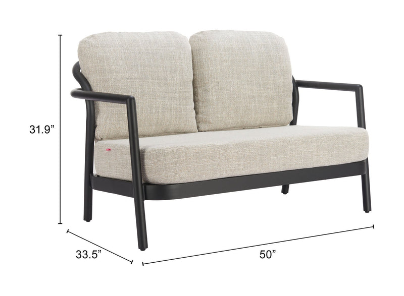 Love Seat Exterior Rein - Negro