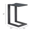 Mesa Lateral Exterior Tudi - Negro