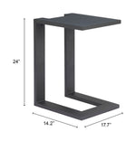 Mesa Lateral Exterior Tudi - Negro