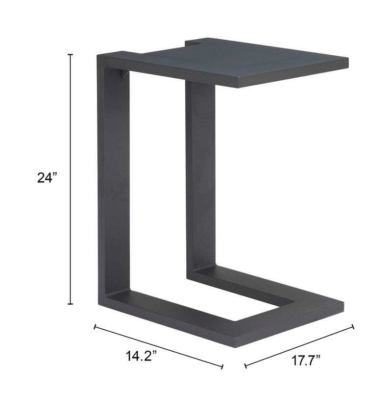 Mesa Lateral Exterior Tudi - Negro