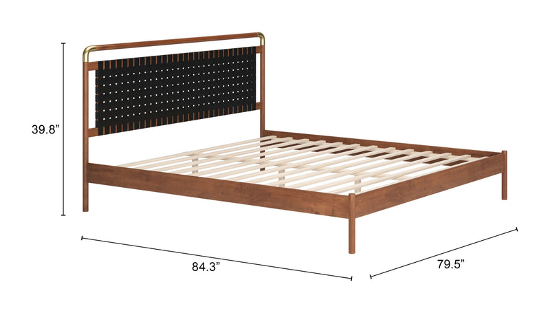 Cama King Size Netz - Nogal