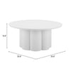 Mesa de Centro Exterior Palmier - Blanco