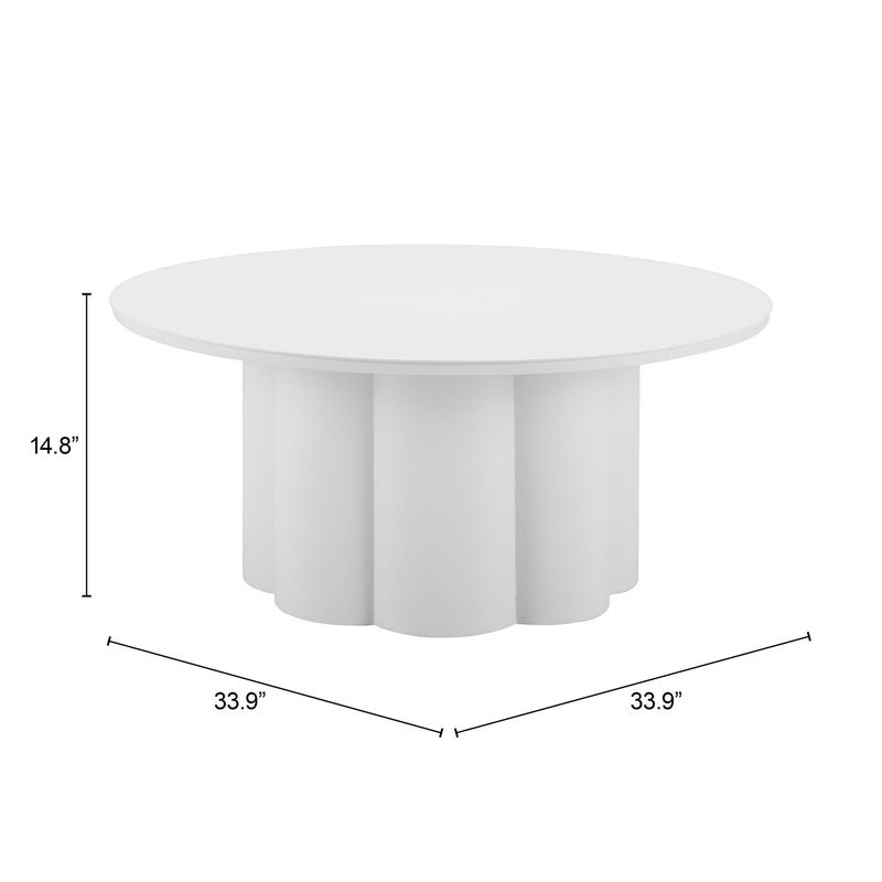 Mesa de Centro Exterior Palmier - Blanco