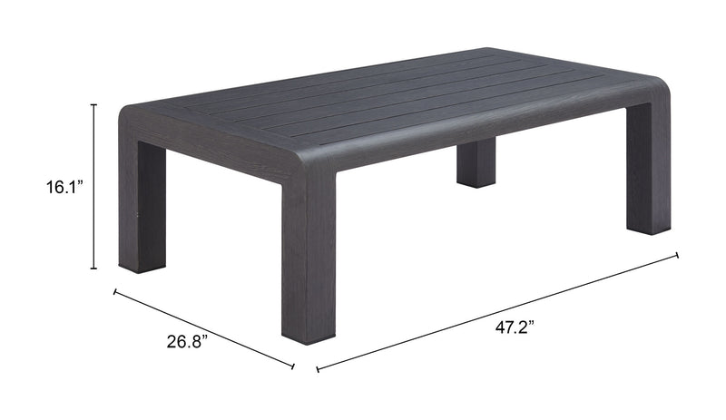 Mesa de Centro Exterior Rolig - Negro