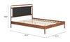 Cama Queen Size Netz - Nogal