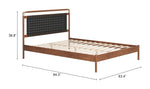 Cama Queen Size Netz - Nogal