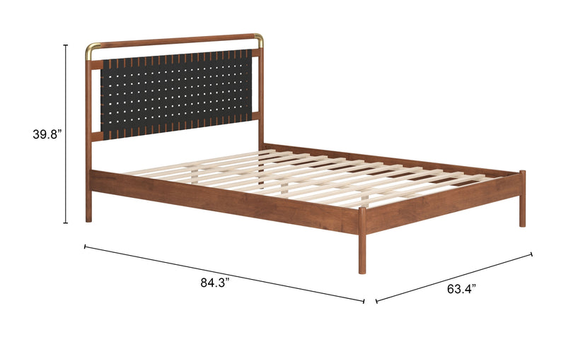Cama Queen Size Netz - Nogal