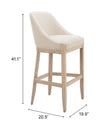 Banco de Bar Calmo - Beige