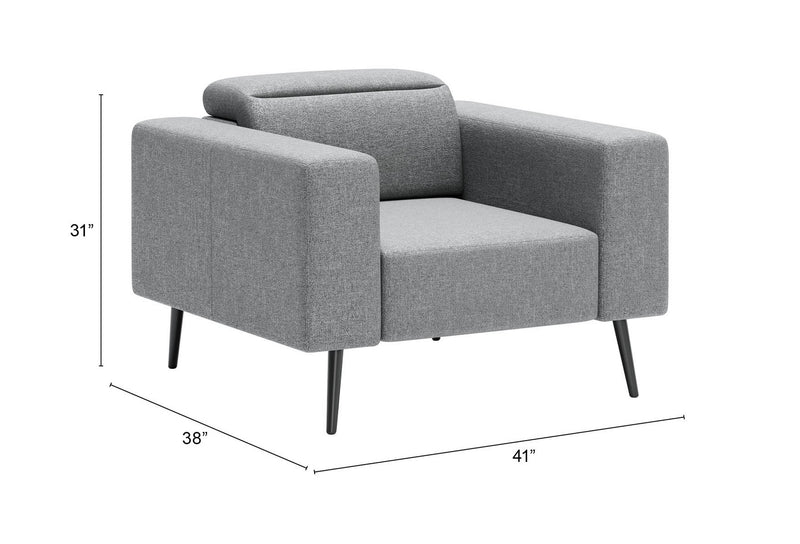 Sillon Milan - Gris