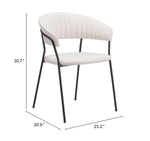 Silla de Comedor Josephine - Blanco