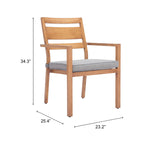 Silla Exterior Rader - Natural