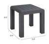Mesa Lateral Exterior Rolig - Negro