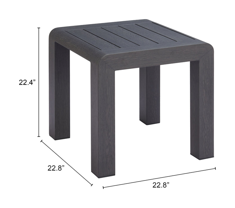 Mesa Lateral Exterior Rolig - Negro