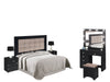 Recamara King Size Jennifer 5 Piezas - Negro