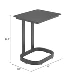 Mesa Lateral Exterior Friss - Negro