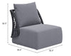 Sillon Exterior Mekan - Gris