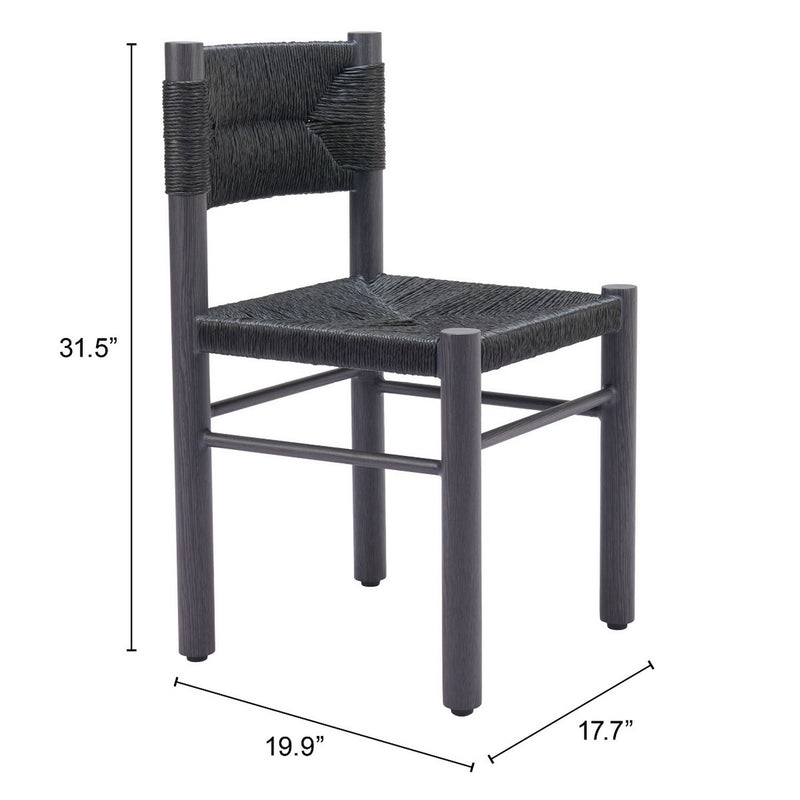 Silla de Comedor Exterior Iska - Negro