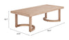 Mesa de Centro Exterior Leto - Natural