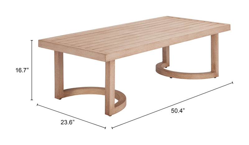 Mesa de Centro Exterior Leto - Natural