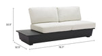 Love Seat Exterior Tien - Negro