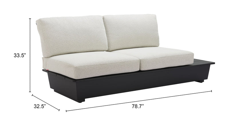 Love Seat Exterior Tien 2 - Negro