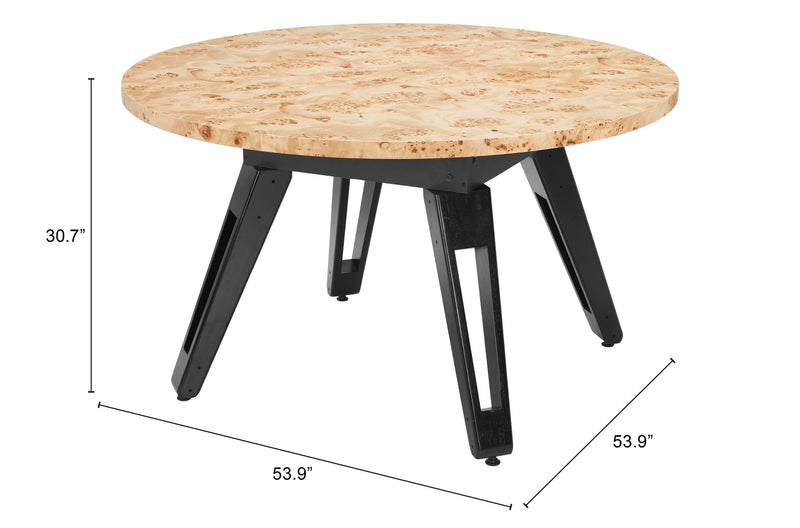 Mesa de Comedor Burl - Negro