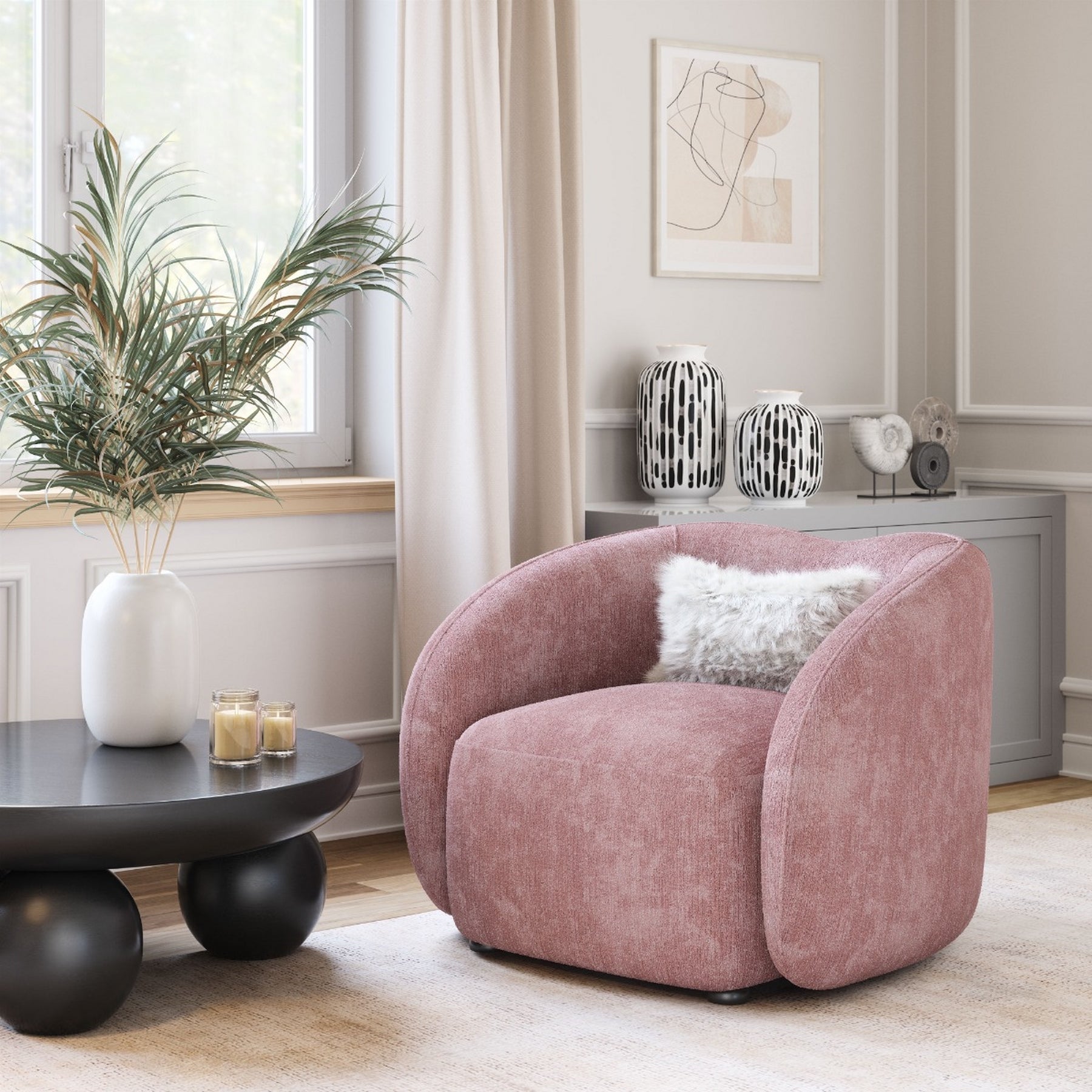 Sillon Tallin Rosa – Kessa Muebles