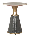 Mesa Lateral Glasa - Gris