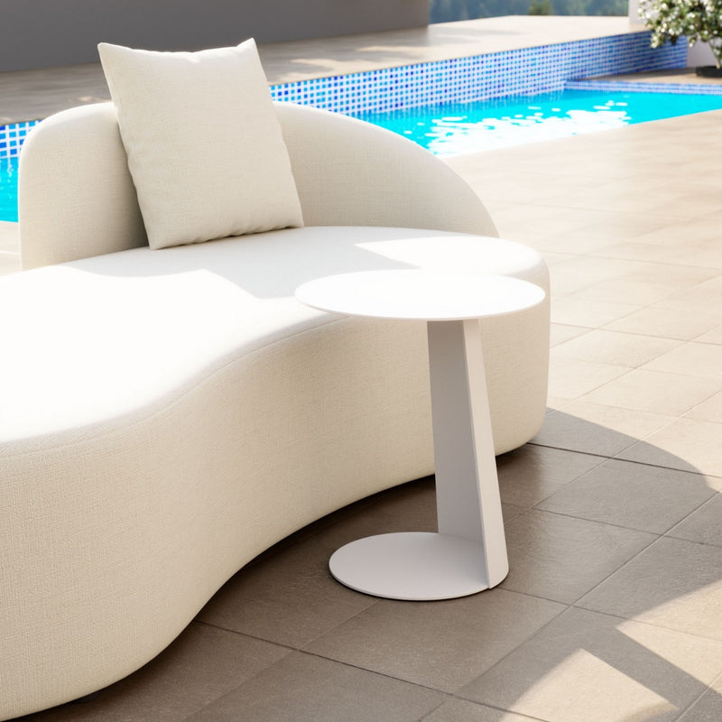 Mesa Lateral Exterior Sunny Isles - Blanco