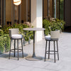 Banco de Bar Exterior Midnight Wave - Blanco