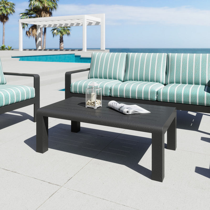 Mesa de Centro Exterior Rolig - Negro
