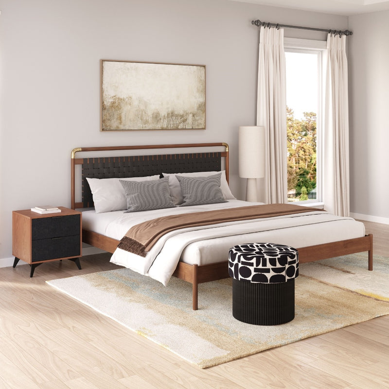 Cama King Size Netz - Nogal