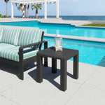 Mesa Lateral Exterior Rolig - Negro
