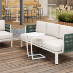 Mesa Lateral Exterior Noga - Blanco