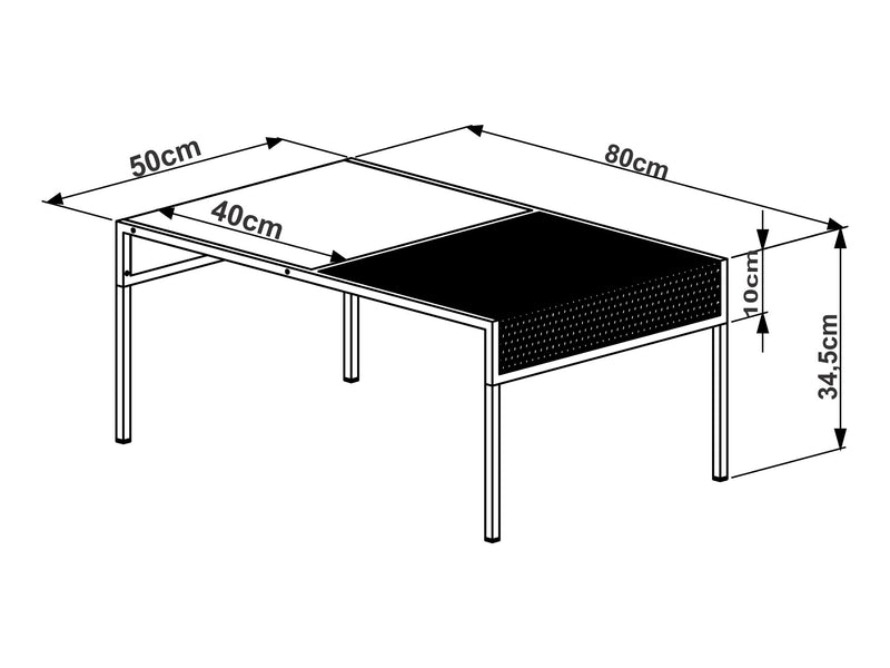 Mesa de Centro Everman - Blanco