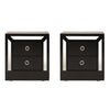 Set de 2 Buros Emilia - Chocolate