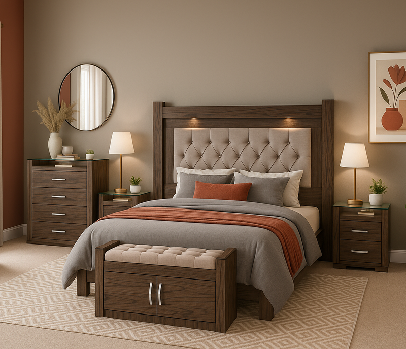Set de 2 Buros Magnolia - Nogal