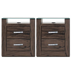 Set de 2 Buros Magnolia - Nogal
