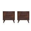Set de 2 Buros Luxury - Nogal Oscuro