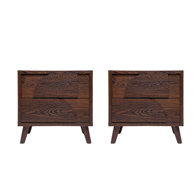 Set de 2 Buros Luxury - Nogal Oscuro