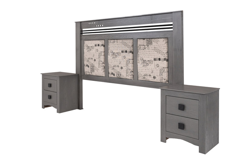 Set de 2 Buros Francia - Gris