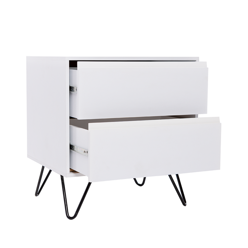 Set de 2 Buros Nixy - Blanco y Negro