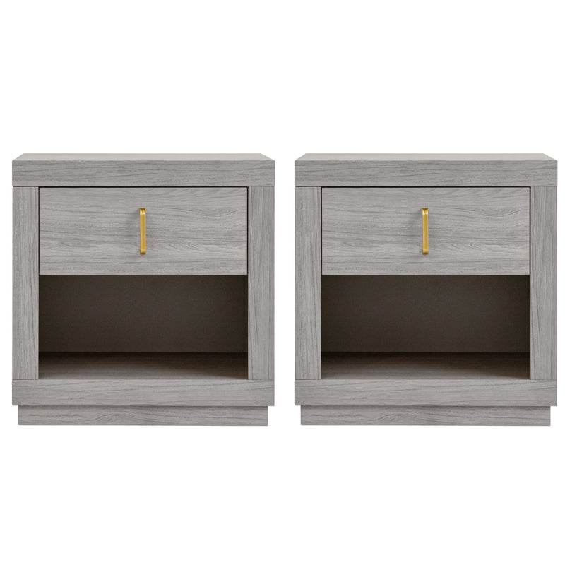 Set de 2 Buros Auma - Gris