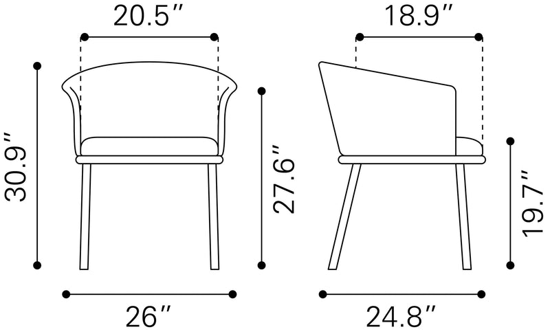 Silla de Comedor Garston - Cafe