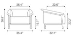 Sillon Burry - Gris