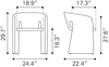 Silla de Comedor Rosyth - Gris